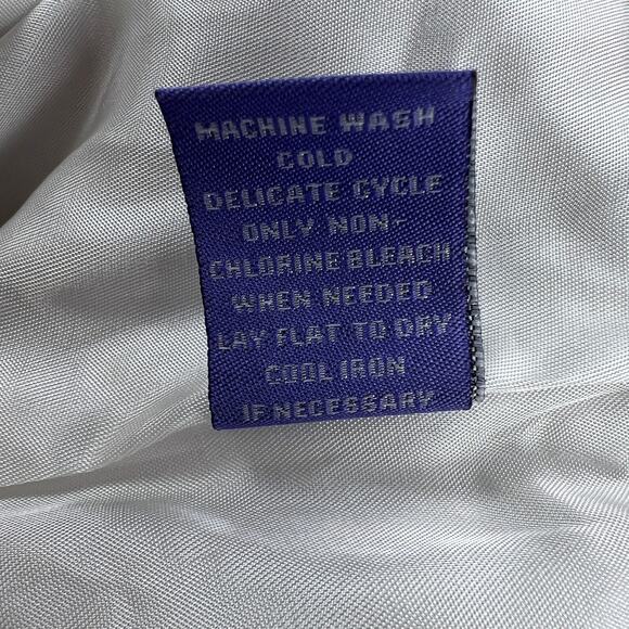 Vivienne Tam Watercolor Abstract Silk Blend Maxi Skirt Terra Cotta Cream Size 8 - Picture 11 of 13